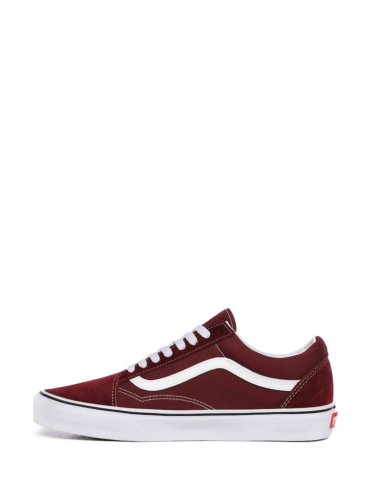 Красный - Женские кроссовки Vans Old Skool - Изображение 2 из 6