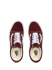 Красный - Женские кроссовки Vans Old Skool - Изображение 4 из 6