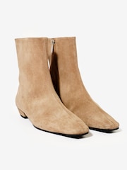 Mint Velvet Natural Ellis Ankle Boots - Image 3 of 4