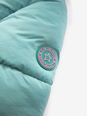 Teal Blue Shower Resistant Padded Coat (3mths-7yrs) - Image 10 of 12
