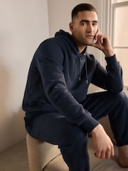 Navy Blue Overhead Hoodie - Image 4 of 9