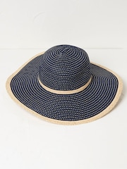 FatFace Blue Ribbon Floppy Sun Hat - Image 1 of 2