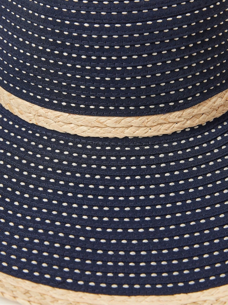FatFace Blue Ribbon Floppy Sun Hat - Image 2 of 2
