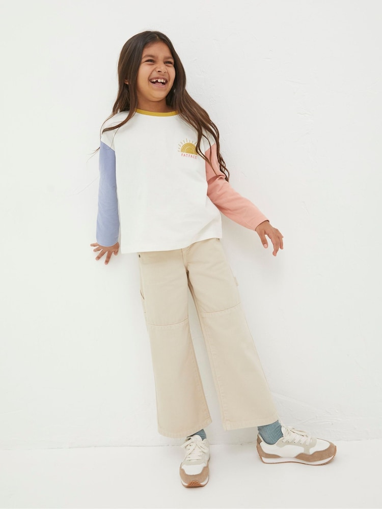 FatFace Natural Sun Embroidered T-Shirt - Image 1 of 4