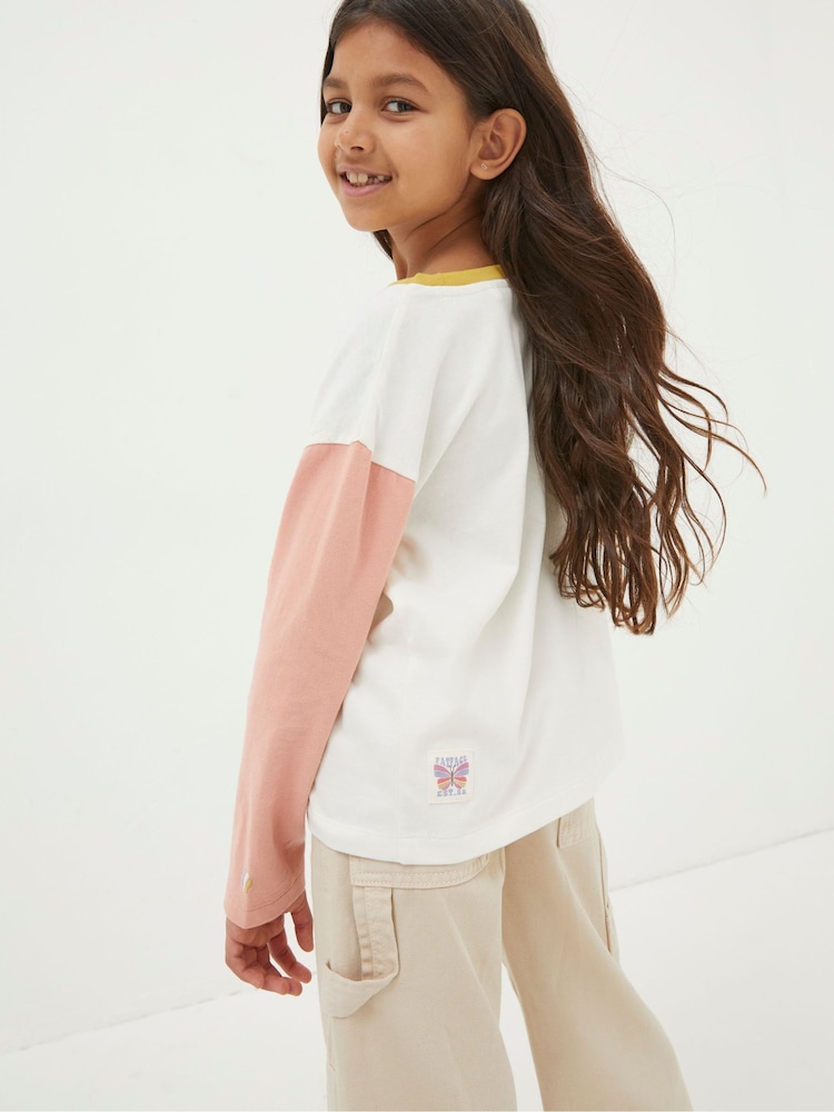 FatFace Natural Sun Embroidered T-Shirt - Image 2 of 4