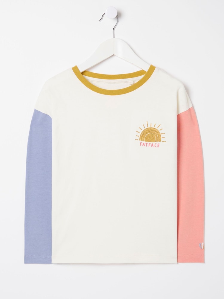FatFace Natural Sun Embroidered T-Shirt - Image 4 of 4
