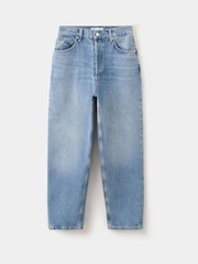Mango Blue Barrel Leg Jeans - Image 5 of 7