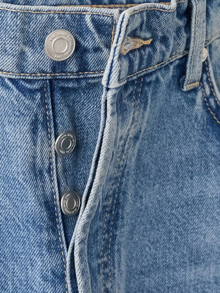Mango Blue Barrel Leg Jeans - Image 7 of 7