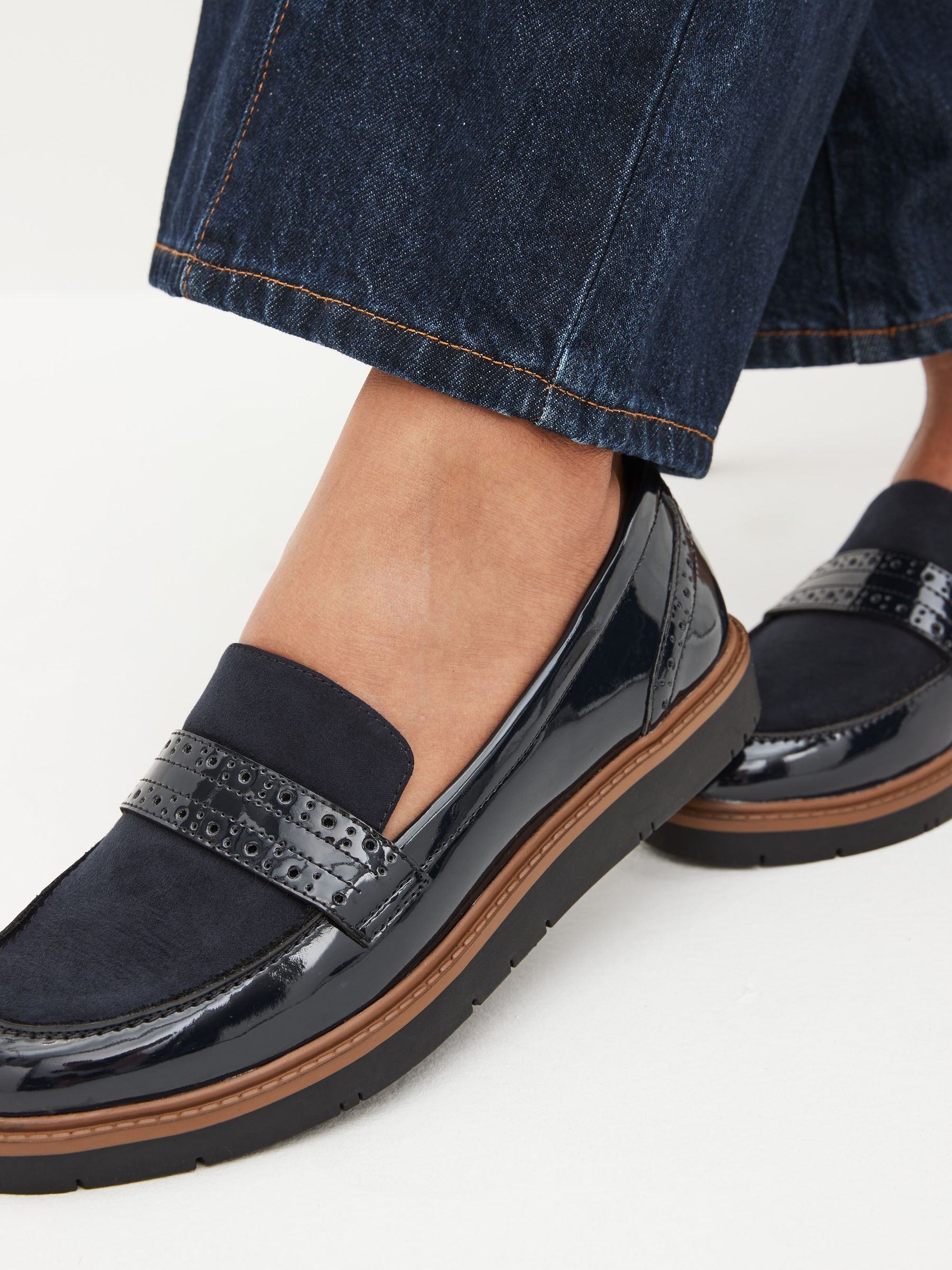 Navy loafers womens shop