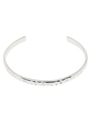 Oliver Bonas Silver Plated Sarah Floral Vintage Engraving Bangle - Image 3 of 4