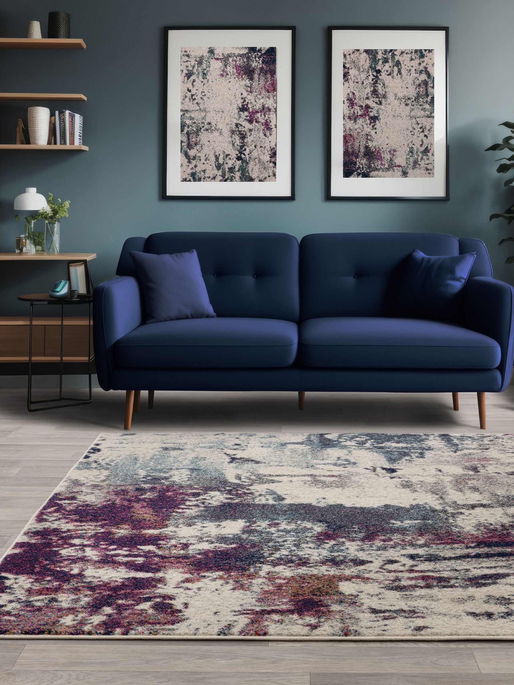 Buy Asiatic Rugs Navy Blue Nova Abstract Rug from the Next UK online shop