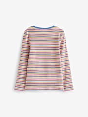Purple/Blue/Stripe Rib Long Sleeve Tops 4 Pack (3-16yrs) - Image 2 of 3