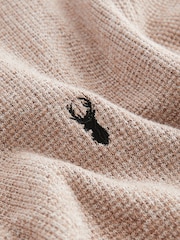 Neutral Oxford Crew Neck Regular Mock Shirt Jumper - Image 7 of 7