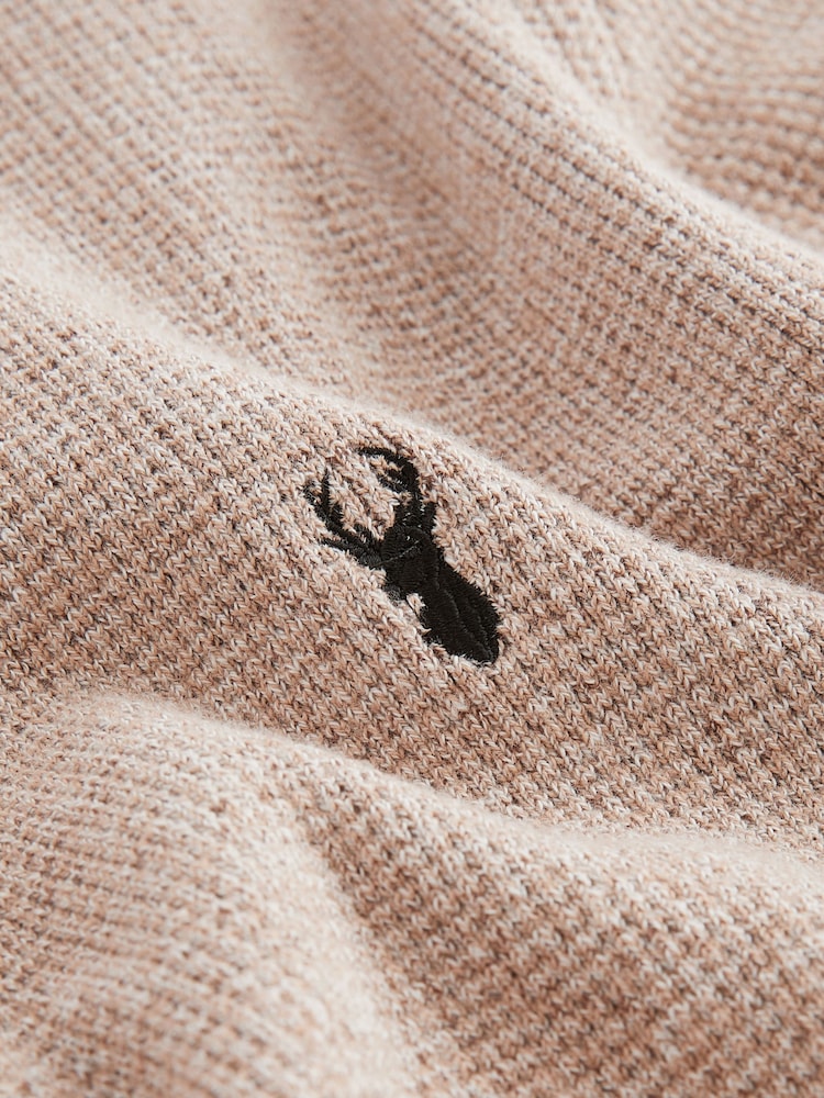 Neutral Oxford V-Neck Regular Mock Shirt Jumper - Image 7 of 7