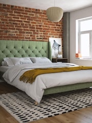 Novogratz Green Her Majesty Linen Bed - Image 1 of 4