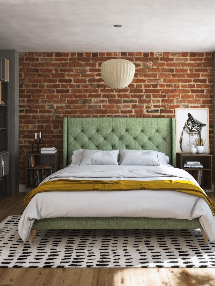 Novogratz Green Her Majesty Linen Bed - Image 2 of 4