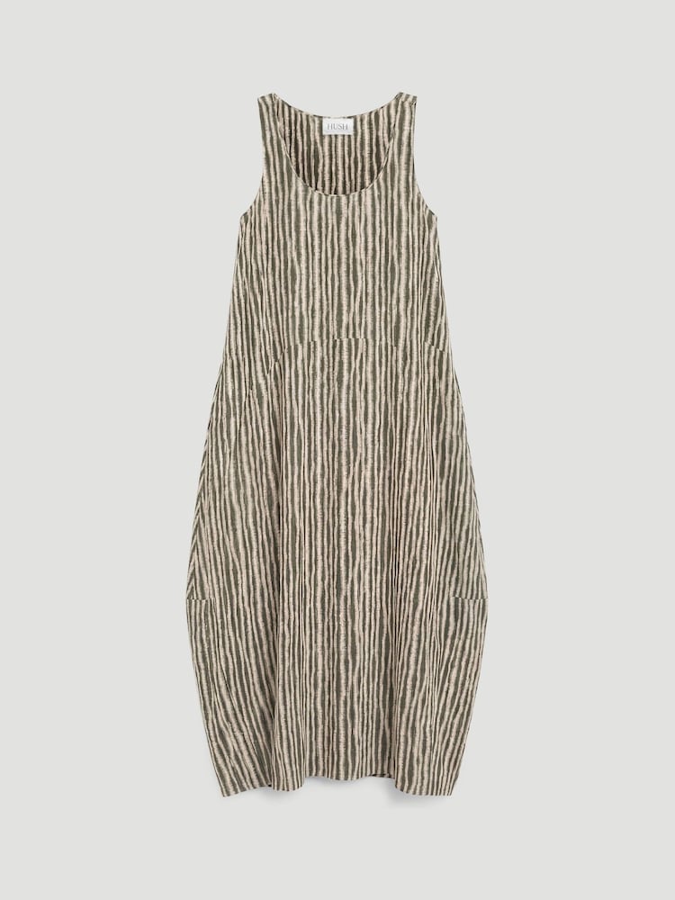 綠色 - Hush Liddie Air Flow Barrel Tank Dress - 圖片 5/5