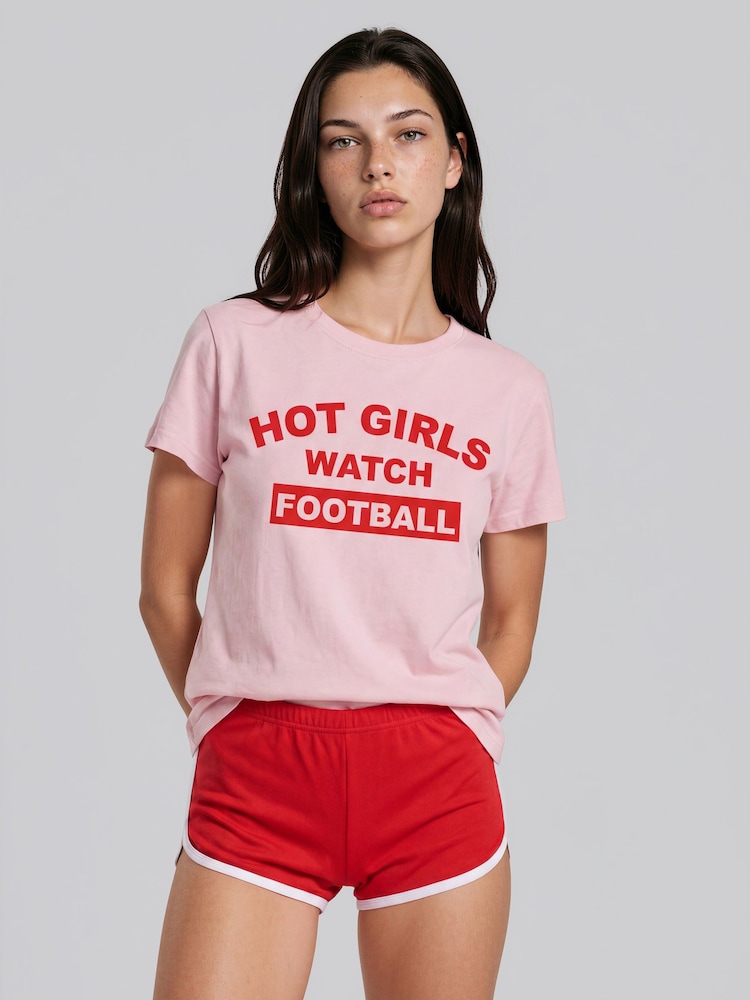 Brands In Pink Hot Football T-Shirt - Image 1 of 5 Brands In Pink Hot Football T-Shirt - Image 1 of 5