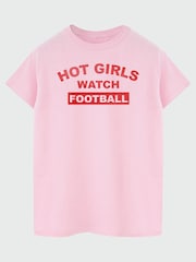 Brands In Pink Hot Football T-Shirt - Image 3 of 5