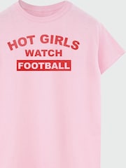 Brands In Pink Hot Football T-Shirt - Image 4 of 5