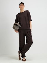 River Island Brown Premium Short Sleeve Boxy T-Shirt - Image 2 of 4
