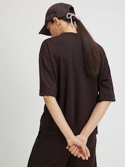 River Island Brown Premium Short Sleeve Boxy T-Shirt - Image 3 of 4