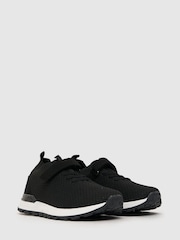 Schuh Moment Black Knit Trainers - Image 2 of 4