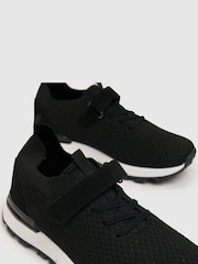 Schuh Moment Black Knit Trainers - Image 3 of 4