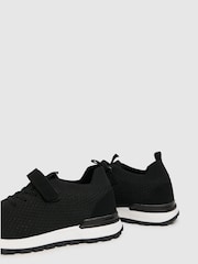 Schuh Moment Black Knit Trainers - Image 4 of 4