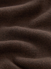 rjava - v standardnem kroju 100% Cotton Premium Quarter Zip pulover - Slika 7 iz 7
