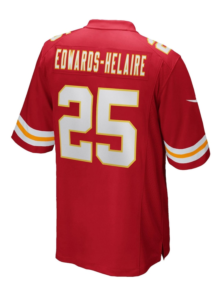 Nike Red NFL Kansas City Chiefs Home Game Jersey - Clyde Edwards-Helaire - Image 3 of 3