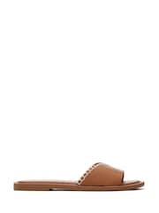 TOMS Natural Shea Sandals In Leather - Image 2 of 7