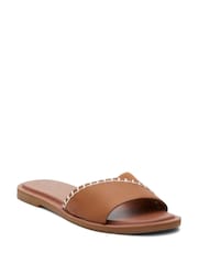 TOMS Natural Shea Sandals In Leather - Image 3 of 7