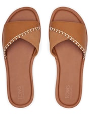 TOMS Natural Shea Sandals In Leather - Image 5 of 7