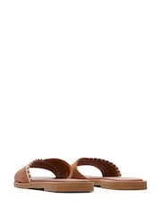TOMS Natural Shea Sandals In Leather - Image 6 of 7