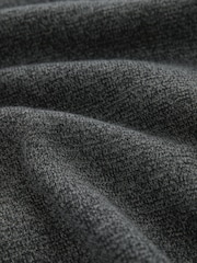 V barvi oglja - v standardnem kroju 100% Cotton Premium Quarter Zip pulover - Slika 6 iz 6