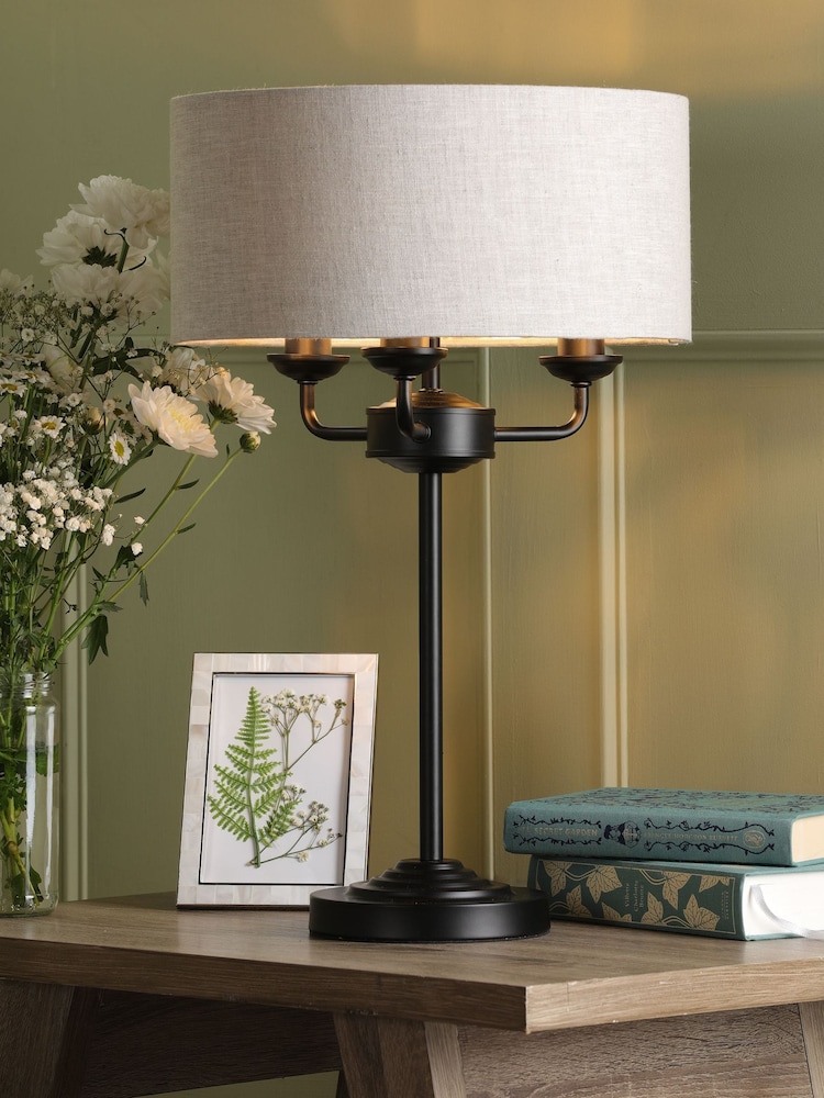 Laura Ashley Black Sorrento Table Lamp - Image 1 of 4 Laura Ashley Black Sorrento Table Lamp - Image 1 of 4