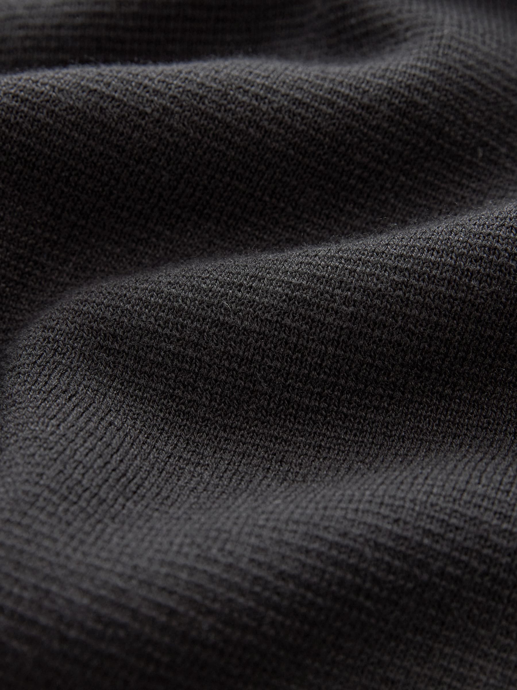 Buy Black Plain Regular Fit 100% Cotton Premium Quarter Zip