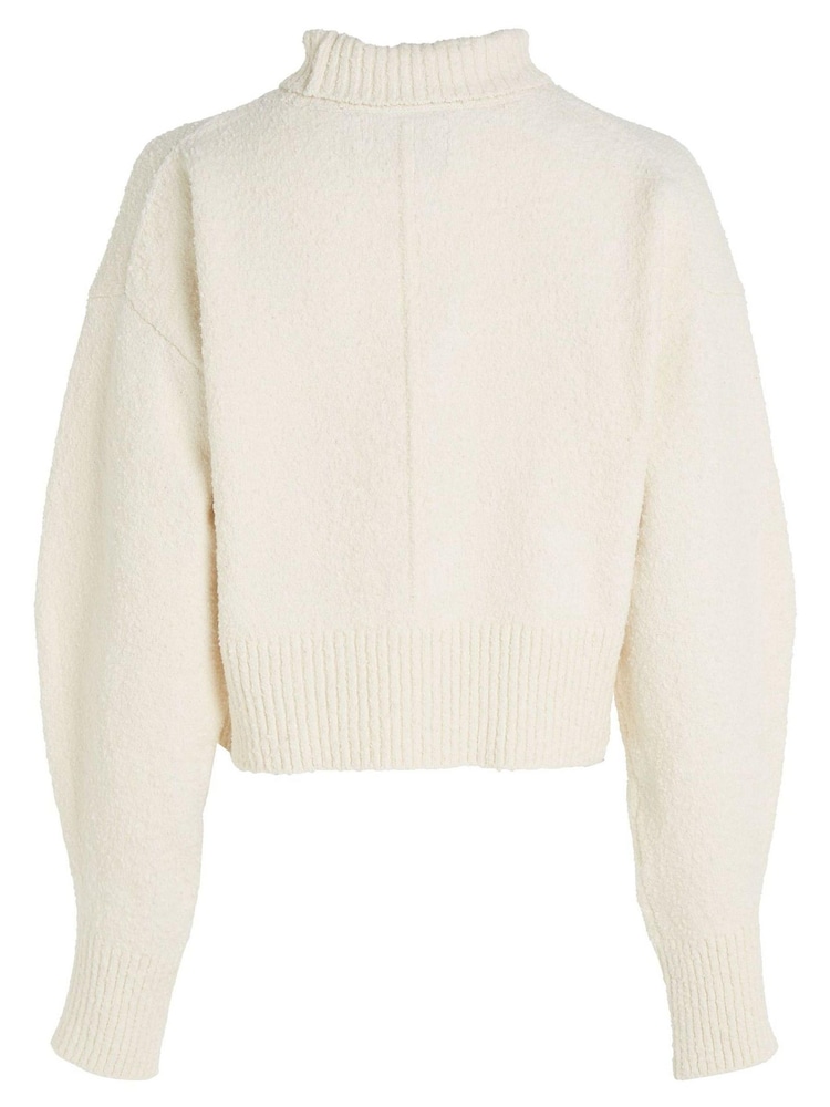 Calvin Klein Jeans Cream High Neck Sweater - Image 5 of 5