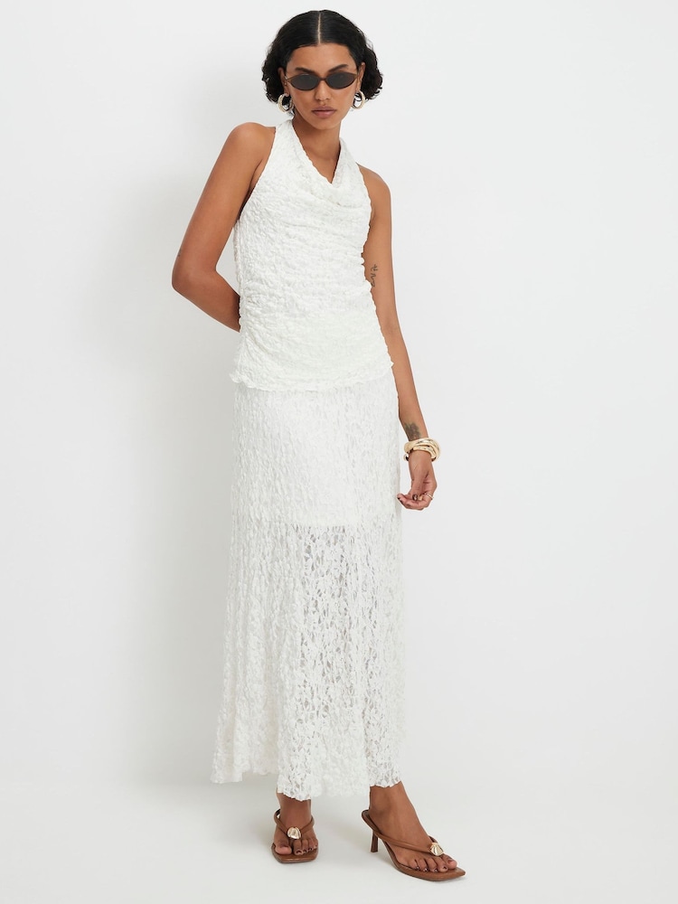 River Island White Lace Maxi Skirt - Image 1 of 4