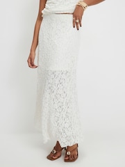 River Island White Lace Maxi Skirt - Image 3 of 4