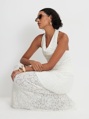 River Island White Lace Maxi Skirt - Image 4 of 4
