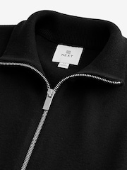 Black Knitted 100% Cotton Gilet - Image 6 of 7