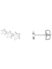 Estella Bartlett Silver Trio Star Ear Studs - Image 1 of 4
