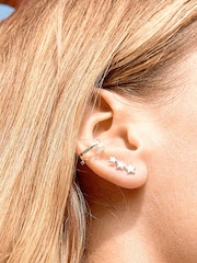 Estella Bartlett Silver Trio Star Ear Studs - Image 3 of 4