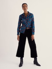 أزرق متوسط - Seasalt Cornwall Larissa Cotton Crinkle Shirt - صورة 2 من 6