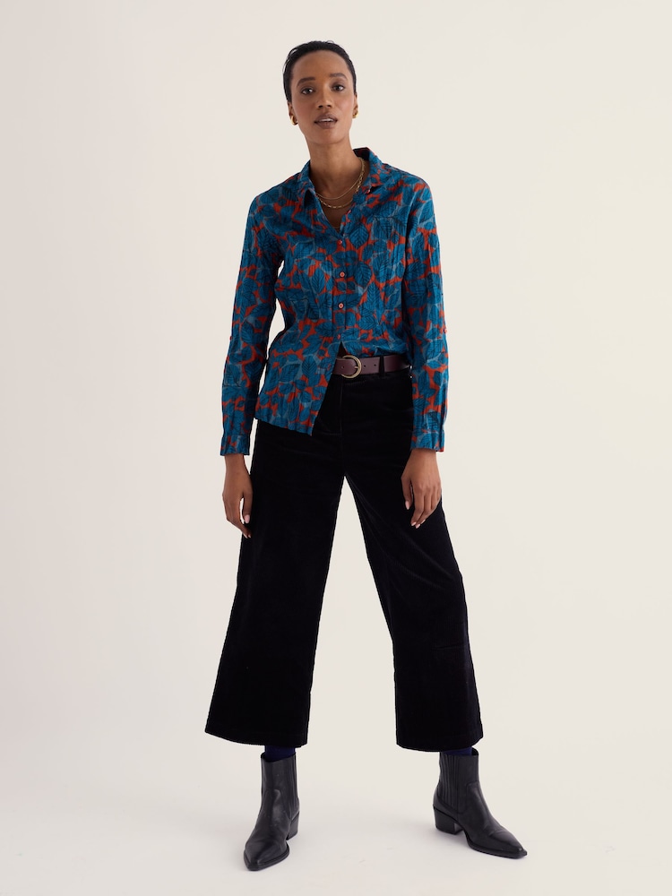 أزرق متوسط - Seasalt Cornwall Larissa Cotton Crinkle Shirt - صورة 2 من 6 أزرق متوسط - Seasalt Cornwall Larissa Cotton Crinkle Shirt - صورة 2 من 6