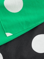 Black/Green Polka Dot Short Sleeve 100% Cotton Pyjama Sets 2 Pack - Image 10 of 10
