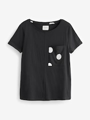 Black/Green Polka Dot Short Sleeve 100% Cotton Pyjama Sets 2 Pack - Image 6 of 10