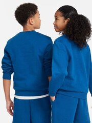 Nike Blue Club Fleece Sweatshirt - Image 5 of 7